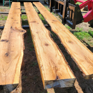 Live edge white oak slabs